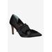 Women's Hirisha Pump by J. Renee in Black Satin (Size 7 M)