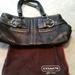 Coach Bags | Coach Leather Handbag-Euc (With Original Dust Bag) | Color: Black/Silver | Size: Os