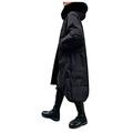 FDGH Women's Coats,Womens Maxi Long Hooded Fur Puffer Quilted Parka Coat Extra Long | Ladies Full Length Winter Jacket with Hood,Jackets for Women for Work and Party (Black, XL)