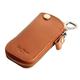 Dom Teporna Italy Full Grain Italian Leather Key Holder Case Smart Car Chain 4 Colors, Brown, One Size