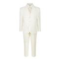 Boys 5 Piece Formal Wedding Suits, Ivory Cream Cravat Prom Page Boys Suit, 1-15 Years (1 Years)