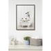 Red Barrel Studio® Blake Penguins Bathroom Framed Printed By Amy Peterson Art Studio 18X24 Gray in Gray/White | 24 H x 18 W x 1.59 D in | Wayfair