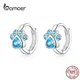 Bamoer – boucles d'oreilles en argent Sterling 925 authentique pour femme bijoux en argent platine