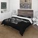 Designart 'Monochrome Portrait Of Wildebeest' Farmhouse Duvet Cover Set