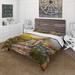 Designart 'Stone Stairs In The Blossoming Forest' Traditional Duvet Cover Set