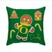 Oregon Ducks Gingerbread Holiday 20'' x Pillow Cover