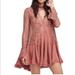 Free People Dresses | Hpnwt Free People Tell Tale Cutout Lace Dress/Tunic | Color: Red/Brown | Size: M