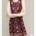 Anthropologie Dresses | Anthropologie Beaded Holiday Shift Dress | Color: Red | Size: 8