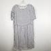 Madewell Dresses | Madewell Blue White Stripped Linen Blend Dress | Color: Blue/White | Size: M