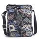 Vera Bradley Women's Mini Hipster Crossbody Purse with RFID Protection, Java Navy Camo-Recycled Cotton, One Size