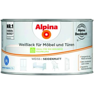 Weißlack, für Möbel&Türen, seidenmatt, 300ml - Alpina