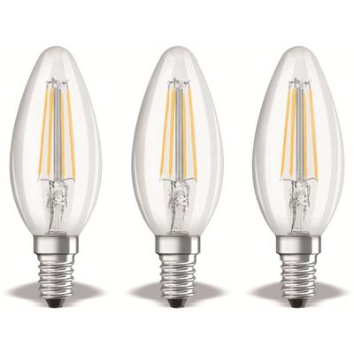 Osram - LED-Lampe base classic, B40, E14, eek: e, 4 w, 470 lm, 4000 k, 3 Stück