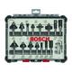 Fräser Set Mixed 15 teilig 8mm Schaft für Oberfräsen 2607017472 - Bosch