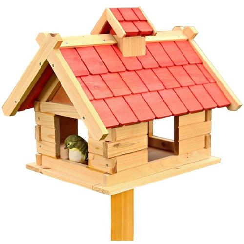 Mucola - Vogelhaus Vögelhäuschen Holz Vogelfutterhaus Futterhaus xxl Vogelvilla Vogel