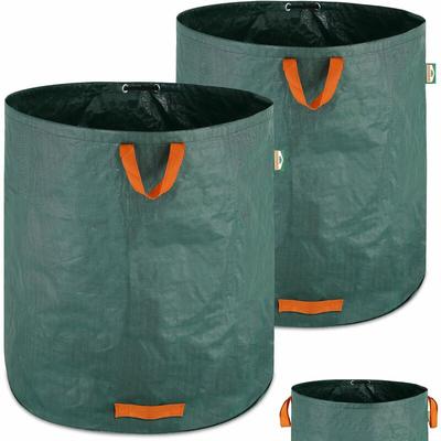 Gartenabfallsack 2x500 Liter 50 kg Belastbarkeit stabil robust abwaschbar Garten Rasensack