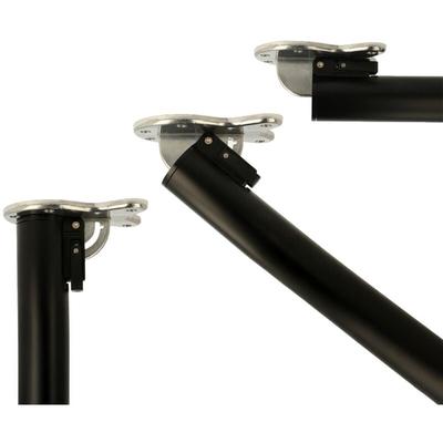 Abklappbares Tischbein 710mm Schwarz d:50mm Möbelfuß Tischfuß aus Metall Image