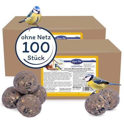 Lyra Pet - 100 Stk. ® Gourmet Meisenknödel ohne Netz