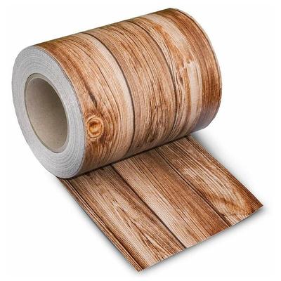 Sichtschutzstreifen Sichtschutz Zaunblende PVC Folie Zaunfolie Doppelstabmatten Holz-Optik 2 Image