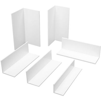 2 Meter Eckprofile Winkel gleichschenklig Auswahl pvc weiss hj: 1980 ± 10mm - 70x70x2mm - HJ.390 Image