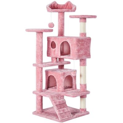 Yaheetech - Katze Kratzbaum Post stabile Katze Kratzbaum Möbel Kletterbaum für Katzen Höhe 137 cm Image
