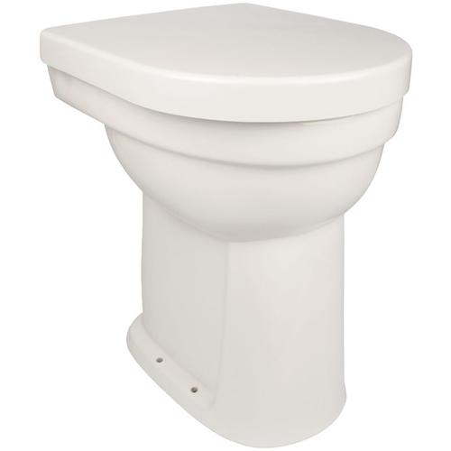 Aquasu Stand-WC-Set liDano +10 cm Erhöhtes wc Weiß Inklusive WC-Sitz Für Senioren und große