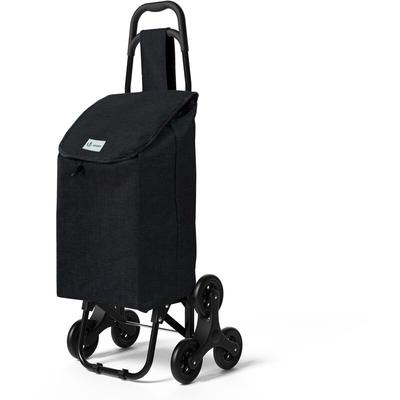 Einkaufstrolley Treppensteiger, Hackenporsche Einkaufswagen mit 3 Räder, Wasserdichter, 32L, Image