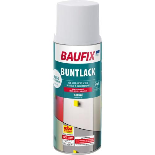 Baufix - Buntlack Spray weiß 0,4 l - weiß