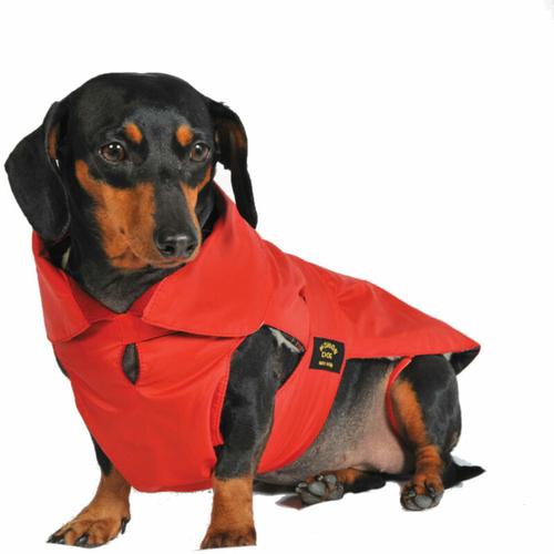 Hundemantel speziell für Dackel - Rot - 36 cm - Fashion Dog