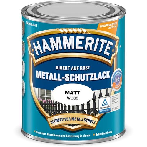 Hammerite - Metallschutzlack matt weiß 750 ml