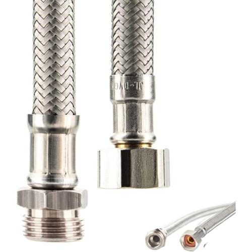 Sanitär Verbindungsschlauch 3/8 Überwurfmutter x 3/8 ag x 200 mm - ktw-a- dvgw - Tecuro