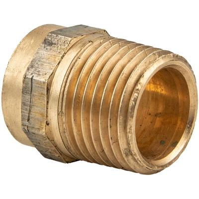 Rotguss-Lötfitting Übergangsnippel 28 mm x 1 Zoll AG - Typ 4243G, DVGW Image