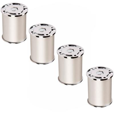 Sotech 4er Set Möbelfüße rado (Höhe 50 mm, ø 50 mm, Aluminium / chrom poliert) höhenverstellbare Image