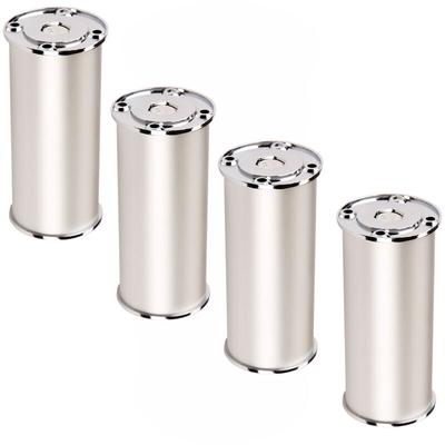 So-tech - sotech 4er Set Möbelfüße rado (Höhe 180 mm, ø 50 mm, Aluminium / chrom poliert) Image