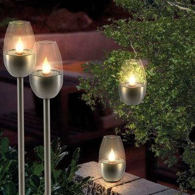 Universelle Solar Kerzen 4er Set led Solarleuchte Garten Deko Esotec 102860