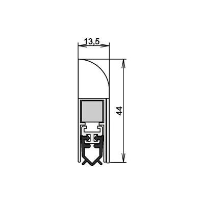 Athmer - Türdichtung Wind-Ex 1-311 1-s.L.860mm hlt - 1-311-0860