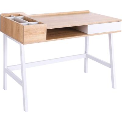 Homcom - Schreibtisch Computertisch Bürotisch Arbeitstisch pc Tisch vielseitig verwendbar mit sechs Image