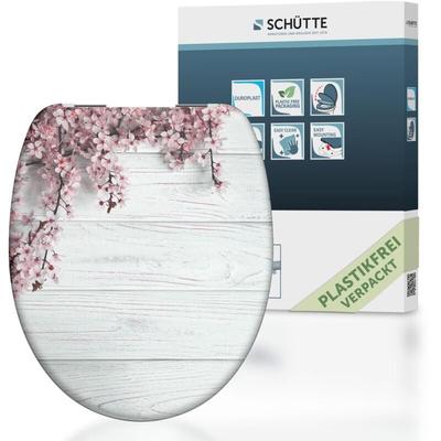 Duroplast wc Sitz flowers&wood, Deckel mit Absenkautomatik,Toilettensitz, Motiv, Klobrille mit