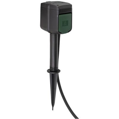 Connect wifi Garten-Steckdose / Außensteckdose 2-fach mit Erdspieß und Montageplatte, 2.4 GHz, 10 m Image