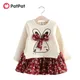 PatPat-Robes florales à imprimé lapin pour enfants Faux-Two Bunny Vêtements pour enfants Bol