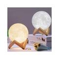 Trade Shop Traesio - Trade Shop - Lampada Led 3d a Forma Di Luna Usb Luna Luce Regolabile Notturna