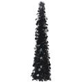 Vidaxl - Albero di Natale Artificiale Apribile Nero 120 cm pet