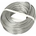 Fune commerciale corda acciaio zincata 12x6 72 fili treccia carico varie misure lunghezza: 50 metri