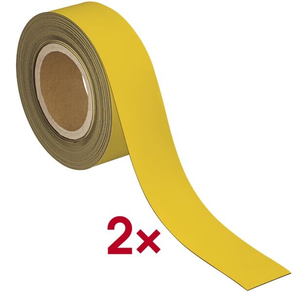 MAUL Kennzeichnungsband magnetisch, 10 m x 50 mm gelb, 5 cm Image