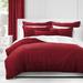 Colcha Linens Burkina Velvet Microfiber Comforter Set Polyester/Polyfill/Microfiber in Red | Twin Comforter + 1 Standard Sham | Wayfair