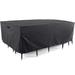 Rebrilliant Water Resistant Square Patio Furniture Cover, Polyester in Black | 27 H x 62 W x 42 D in | Wayfair A507C762CBE6400BB2ACE1D49D6B2599