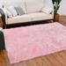 Pink 96 x 2.5 in Area Rug - Everly Quinn Divion Handmade Shag Faux Sheepskin Area Rug/Faux Fur | 96 W x 2.5 D in | Wayfair