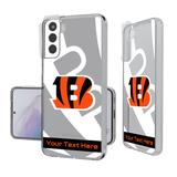 Cincinnati Bengals Personalized Tilt Design Galaxy Clear Case