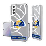 Los Angeles Rams Personalized Tilt Design Galaxy Clear Case