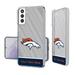 Denver Broncos Personalized Endzone Plus Design Galaxy Clear Phone Case