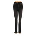 Free People Jeggings - Low Rise: Black Bottoms - Women's Size 24 - Dark Wash